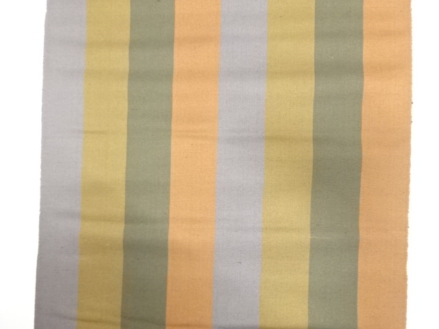  アンティーク　縞模様織り出し　帯裏地反物